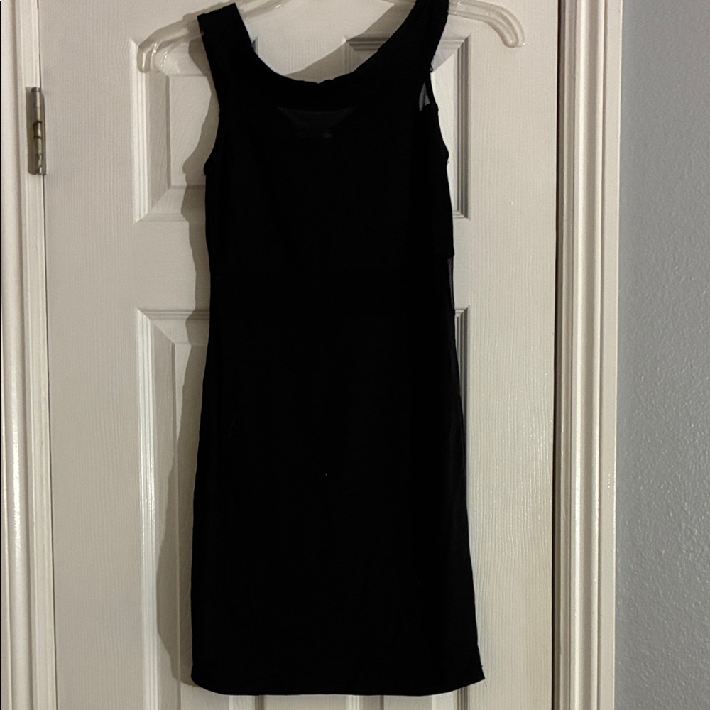 Chic Black Sleeveless Mini Dress